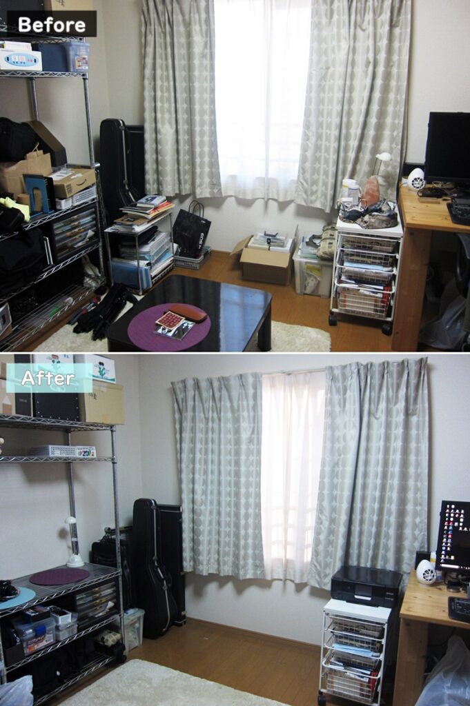 パソコンスペースの片付け実例